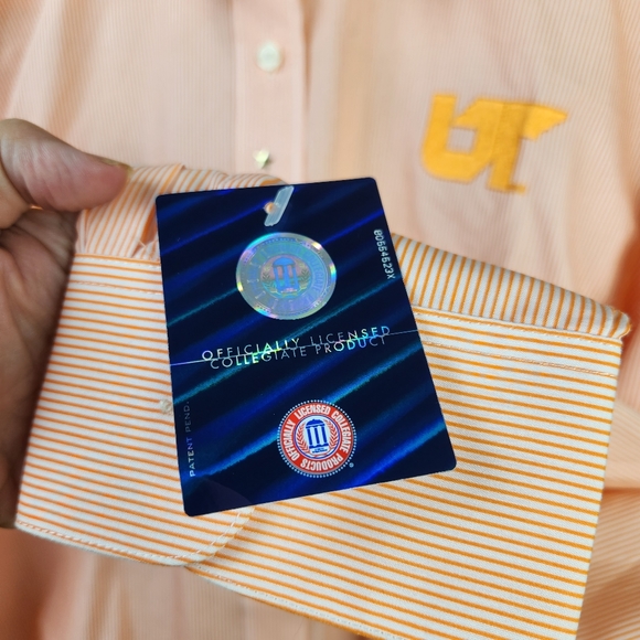 NWT TENNESSEE VOLS x Las Olas men's western pinstripe shirt - Picture 5 of 11